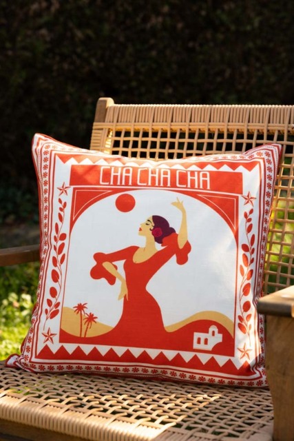 Red Cha Cha Cha Outdoor Cushion - image 1