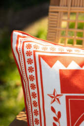 Red Cha Cha Cha Outdoor Cushion - thumbnail 5