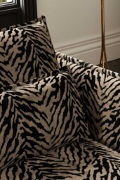 The Lola 4 Seater Sofa in Tiger Print Velvet - thumbnail 4