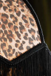 Leopard Love Print Double Tassel Edge Ceiling Light - thumbnail 3