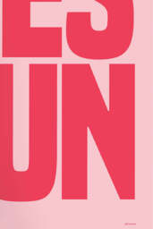 Yes Fun Pink & Red Art Print - Unframed - thumbnail 5