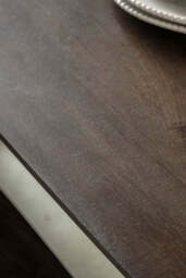 Curved Mango Wood Dining Table - thumbnail 5