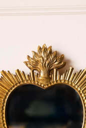 Gold Sacred Heart Ornate Mirror - thumbnail 4