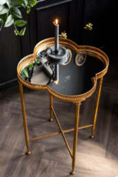 Lucky Clover Mirrored Side Table