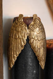 Gold Winged Metal Candle Decoration - thumbnail 4