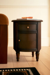 Dark Brown Wooden Side Table - thumbnail 3