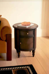 Dark Brown Wooden Side Table - thumbnail 4