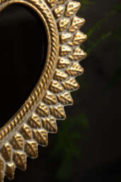 Gold Milagro Heart Tabletop Mirror - thumbnail 4