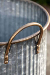 Set of 3 Industrial Style Iron Planters - thumbnail 4