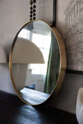 Round Gold Framed Wall Mirror - 3 Sizes Available - thumbnail 3