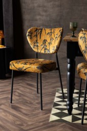 Set Of 2 Dining Chairs In Bamboo Velvet - thumbnail 5