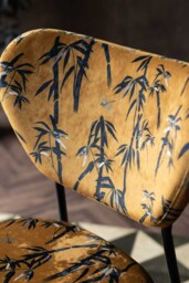 Set Of 2 Dining Chairs In Bamboo Velvet - thumbnail 3