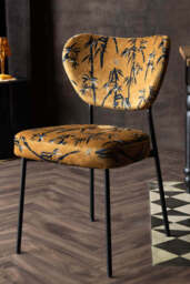 Set Of 2 Dining Chairs In Bamboo Velvet - thumbnail 4
