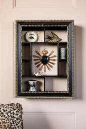 Ornate Black & Gold Framed Wall Shelf