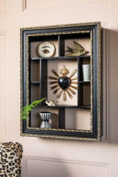 Ornate Black & Gold Framed Wall Shelf - thumbnail 3