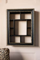 Ornate Black & Gold Framed Wall Shelf - thumbnail 4