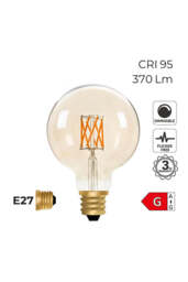 Globe E27 6W Amber LED Light Bulb - thumbnail 5