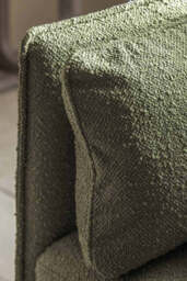Modern Green Boucle 3-Seater Sofa - thumbnail 5
