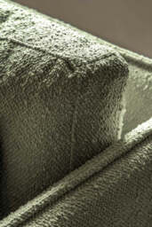 Modern Green Boucle 3-Seater Sofa - thumbnail 3