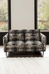 The Lola 2 Seater Sofa in Zebra Print Velvet - thumbnail 5