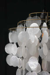 Natural Shell Tiered Ceiling Light Shade - thumbnail 4