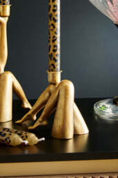Sexy Legs Candle Holder In Gold - thumbnail 1