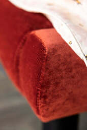 Lounge Lover Bed in Luxe Needlecord Velvet - Burnt Orange - Available In 3 Sizes - thumbnail 4