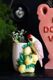 Lemon & Parrot Pink Stripe Indoor Planter - thumbnail 3