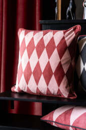 Pink & Red Embroidered Star Cushion - thumbnail 5