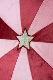 Pink & Red Embroidered Star Cushion - thumbnail 4