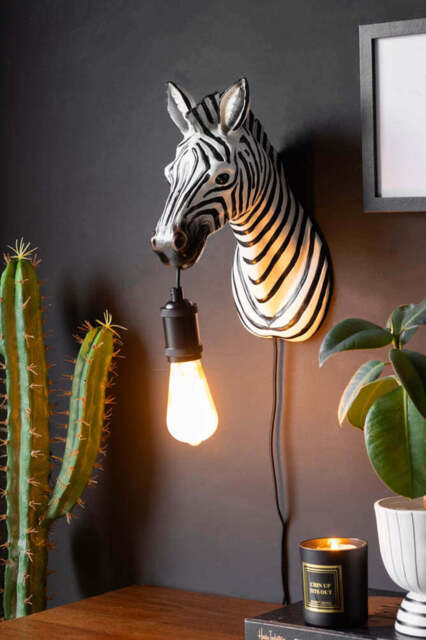 Zebra Wall Light by Rockett St George