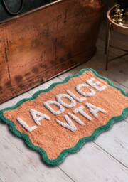 Peach La Dolce Vita Bath Mat - thumbnail 1