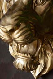 Large Gold Lion Head Wall Art - thumbnail 5