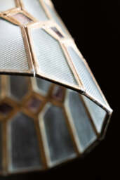 Stained Glass Brass Pendant Light - thumbnail 5