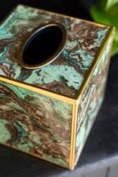 Green Marble Effect Tissue Box - thumbnail 4