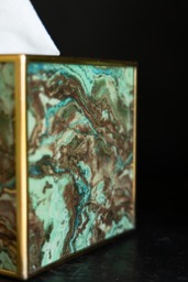 Green Marble Effect Tissue Box - thumbnail 3