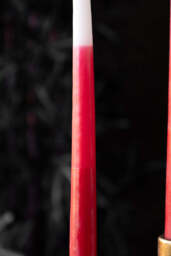 Set Of 2 Ombre Red Dinner Candles - thumbnail 5