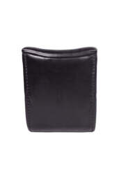 Traditional Charcoal Leather Occasional Chair - thumbnail 5