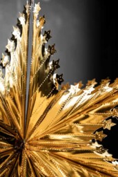 Christmas Star Hanging Decoration in Metallic Gold - thumbnail 3