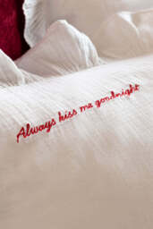 Love Note White Ruffled Bedding Set - Available In 4 Sizes - thumbnail 4