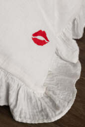 Love Note White Ruffled Bedding Set - Available In 4 Sizes - thumbnail 5