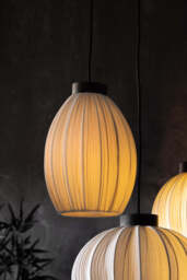 Natural Pleated Cluster Ceiling Light - thumbnail 5