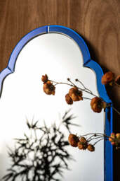 Sapphire Blue Moroccan-Style Wall Mirror - thumbnail 3
