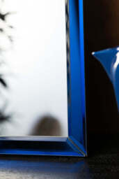 Sapphire Blue Moroccan-Style Wall Mirror - thumbnail 4