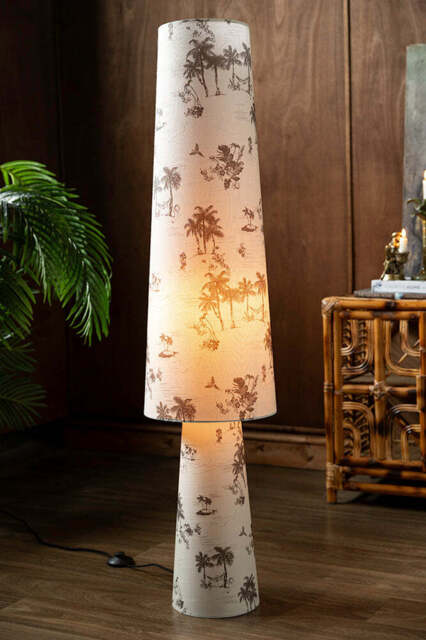 Beautiful Desert Island Tapered Floor Lamp - image 1