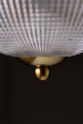 Parisian Gold & Glass Globe Trio Ceiling Light - thumbnail 5