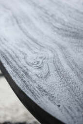 Abstract Black Mango Wood Coffee Table - thumbnail 4