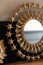 Antique Gold Jewelled Star Wall Mirror - thumbnail 3