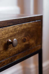 Split Level 2-Drawer Mango Wood Bedside Table - thumbnail 3