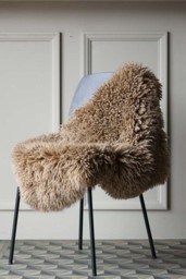 Curly Sheepskin Rug In Butterscotch - thumbnail 4